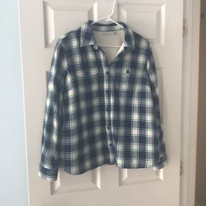 Sherpa lined flannel shirt-jacket LL Bean